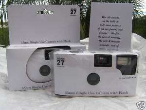 10 Plain Glossy White Disposable Cameras, wedding, nice 804879201342 