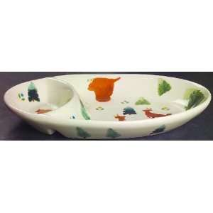Hartstone High Country Oval Divided Server, Fine China Dinnerware 
