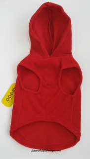 Gooby Fleece Dog Hoodie Harness Vest for Small Dogs Chest up to 23 