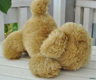 Eden Plush Stuffed Animal Puppy Dog Brown Fluffy Toy  