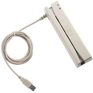  USB Magnetic Stripe Credit Card Reader   White