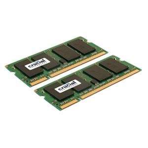 Crucial Technology, 4GB (2GBx2) DDRM SODIMM (Catalog Category Memory 