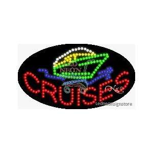 Cruises LED Sign 15 inch tall x 27 inch wide x 3.5 inch deep outdoor 