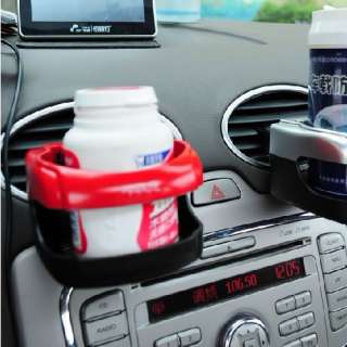   Vehicle Water Bottle Can Coffee Drink Cup Stand Holder Red New  