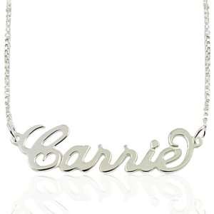  Sterling Silver Personalized Name Necklace   Custom Made 
