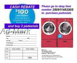 FRIGIDAIRE WASHER AND DRYER FAFW3801LW AND FAQE7001LW  