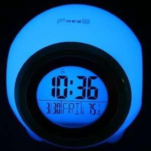   Date, Time, Temperature   Glowing with 7 Colors   Wall Clock / Time