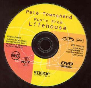 Pete Townshend DVD Music From Lifehouse Sadlers Well 014381117226 