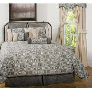   Stockholm Gray And Blue 4 Piece Daybed Comforter Set