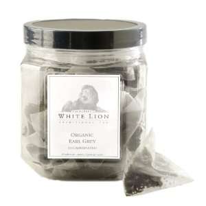 Organic Earl Grey Decaf Fine Black Tea, 25 Sachets, White Lion Tea 