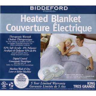   King Diamond Weave Electric Blanket Clover 657812122583  
