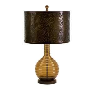    Medium Glass Base Classic Style Design Table Lamp