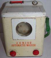 Old Junior automatic toy washer battery operated works  