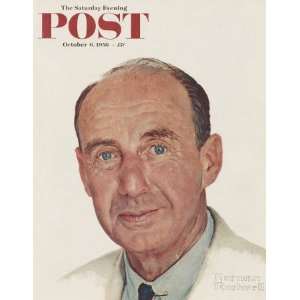 Adlai E. Stevenson Poster Print on Canvas by Norman Rockwell, 13x16