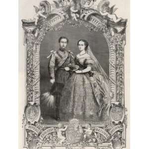 Wedding of Edward Vii and Alexandra of Denmark in 1863 Photographic 