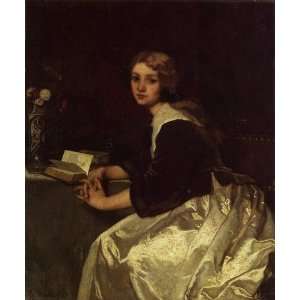   canvas   Alfred Stevens   24 x 28 inches   Reverie