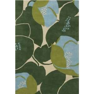   Amy Butler   AMY 13214 Area Rug   5 x 76   Beige, Green Home
