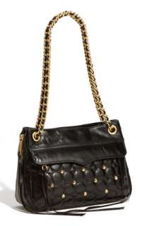 Rebecca Minkoff Swing Double Zip Quilted Leather Shoulder Bag 