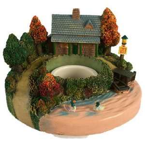  Thomas Kinkade End of a Perfect Day Jar Candle Topper 