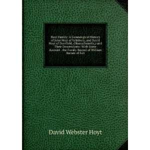   the family record of William Barnes of Sali David Webster Hoyt Books