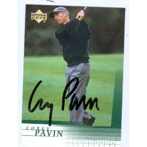  Corey Pavin Autographed/Hand Signed Golf Card (2001 Upper 