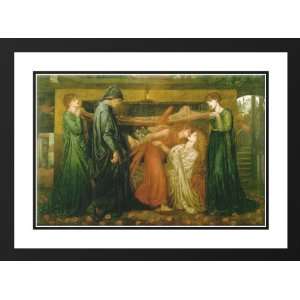 Rossetti, Dante Gabriel 24x19 Framed and Double Matted Dantes Dream 
