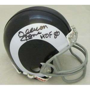  NEW Deacon Jones SIGNED Throwback Rams Mini Helmet Sports 