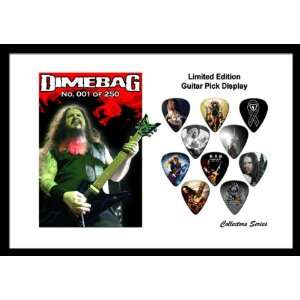 Darrell Dimebag Premium Celluloid Guitar Picks Display Large A4 Sized