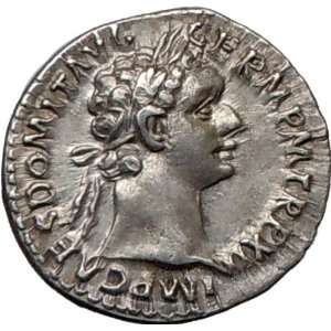  DOMITIAN 93AD Authentic Ancient Silver Roman Coin ATHENA 
