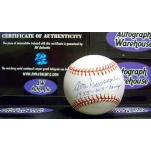 Don Newcombe Autographed Baseball Inscribed 55 WS Champs