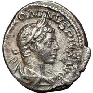  ELAGABALUS 221AD Rare Ancient Silver Authentic Roman Coin 