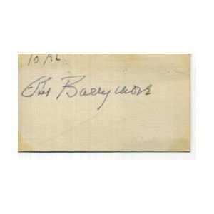  Ethel Barrymore Paradine Case Pinky Signed Autograph 