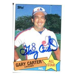 Gary Carter Autographed 1985 Topps Card