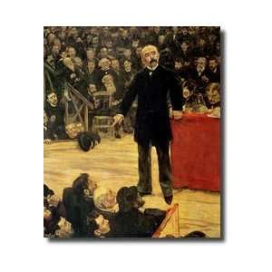 Georges Clemenceau 18411929 Making A Speech At The Cirque Fernando 