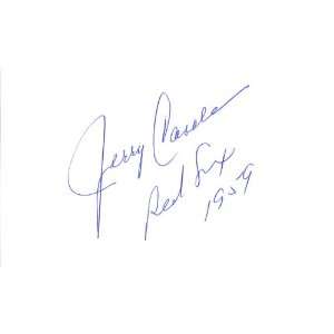Jerry Casale Former MLB Player Authentic Autographed 3x5 Card