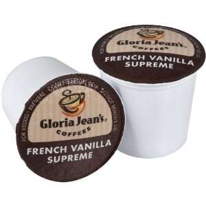 Gloria Jeans Coffees, French Vanilla Supreme, 24 ct K Cups for Keurig 
