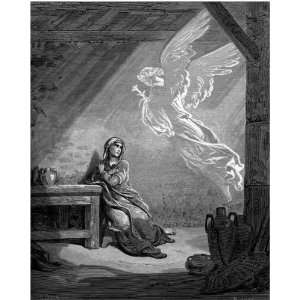  Window Cling Gustave Dore The Bible The Annunciation