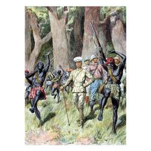  Sir Henry Morton Stanley and His Men Exit a Forest 