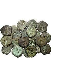 Money Maker Lot of 23 Herodian Dynasty Bronze Coins, c. 37 B.C.   44 B 