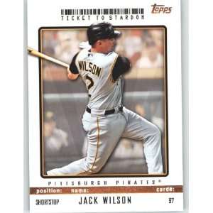  2009 Topps Ticket to Stardom #97 Jack Wilson   Pittsburgh 