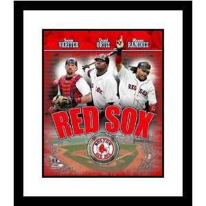 Jason Varitek, Manny Ramirez and David Ortiz Boston Red Sox MLB Framed 