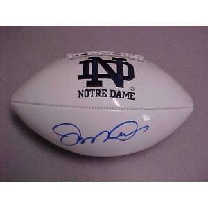 Joe Montana Hand Signed Autograped Notre Dame Full Size NCAA Football