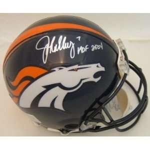 John Elway w/HOF SIGNED F/S Proline GAME Broncos Helmet