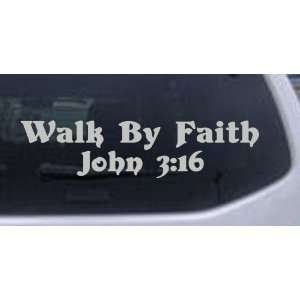 Walk by Faith John 316 Christian Car Window Wall Laptop Decal Sticker 