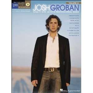  Hal Leonard Josh Groban   Pro Vocal Series for Male 