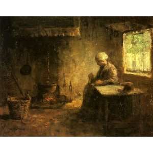   name Peasant Woman by a Hearth, By Israëls Jozef