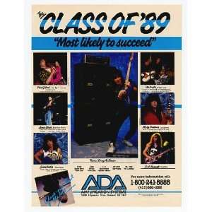  1990 Tommy McClendon Kirk Hammett V Bratta ADA Amps Print 