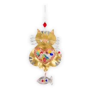  Pilgrim Imports Glowing Kitty Metal Fair Trade Ornament 