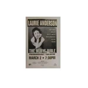 Laurie Anderson Handbill Poster Great Shots of her