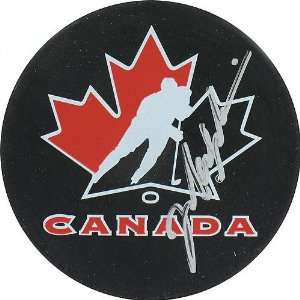 Mark Messier Team Canada Autographed Hockey Puck